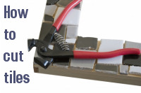 how to cut tile