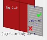 Marking the edge tiles