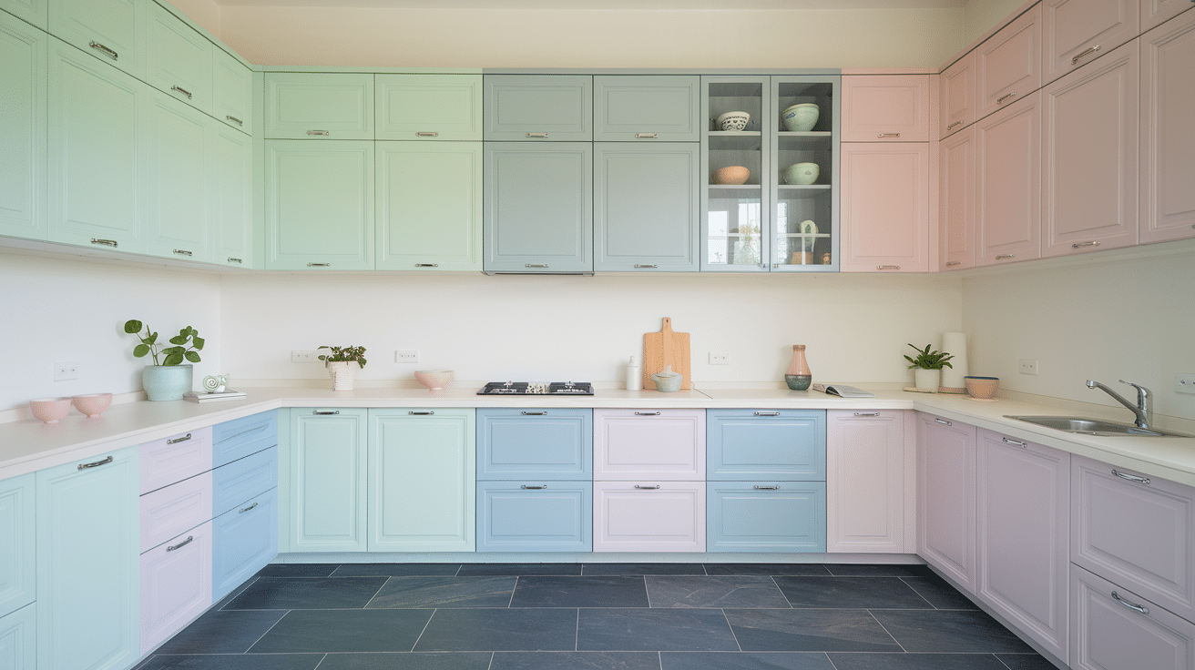 Pastel-Colored_Cabinets_with_Slate_Gray_Floors
