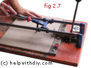 using a tile cutter