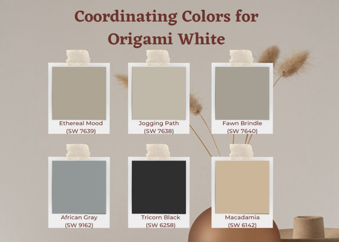Coordinating Colors of Sherwin Williams Origami White