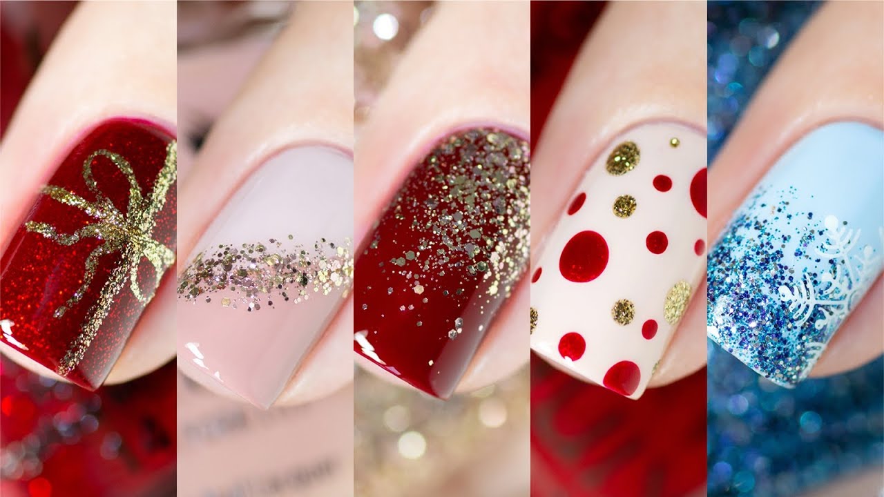 10 Holiday Press On Nails and Manicure Ideas — Champagne & Savings