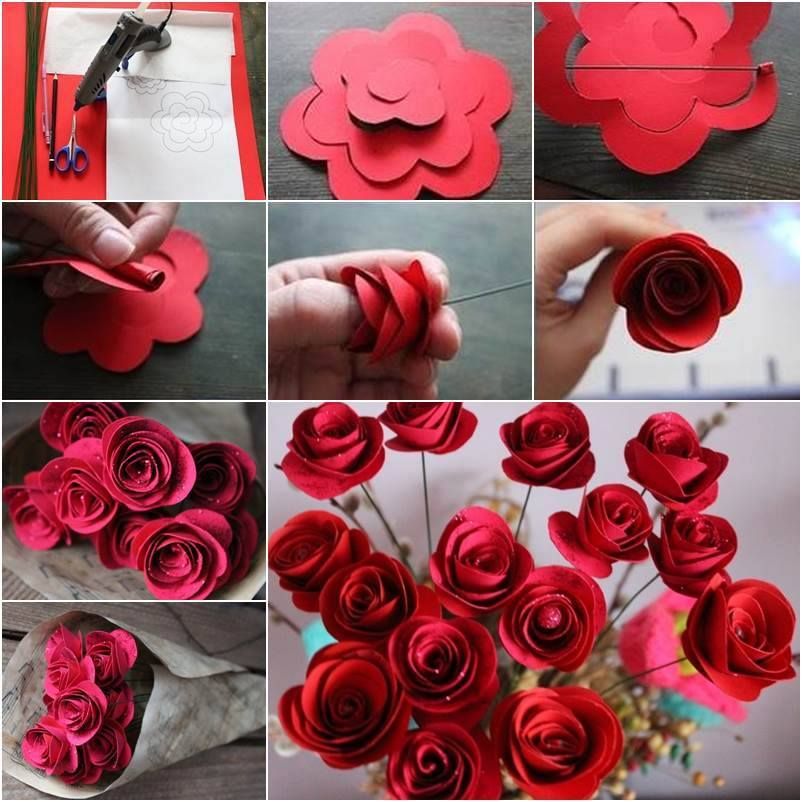 Step-by-Step Tutorial to Make Paper Rose Art