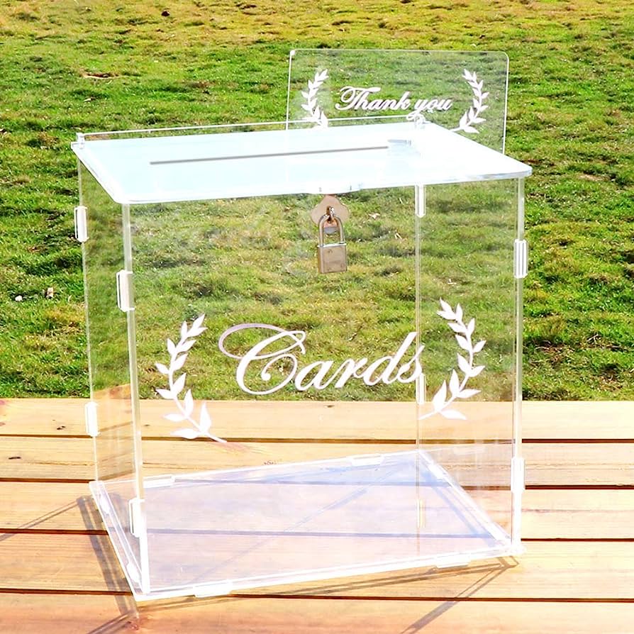 Acrylic Wedding Card Box