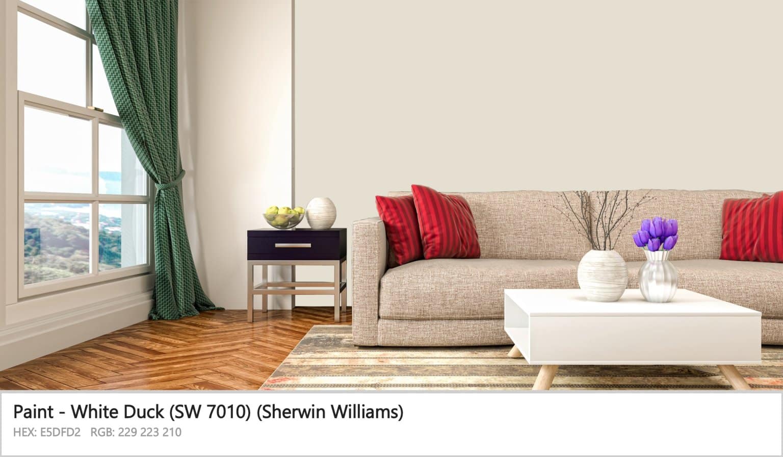 Sherwin Williams White Duck Paint Color Review HelpWithDIY