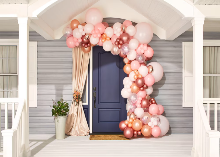 Balloon Garlands for Front Door Decor