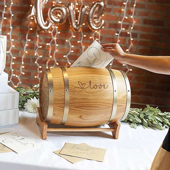 Barrel Wedding Card Holder