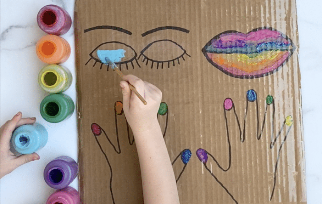 Cardboard Painting