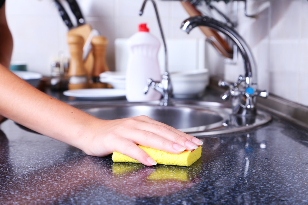 Cleaning the Countertop