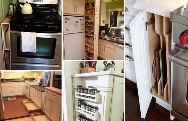 Empty Space Behind Cabinet Doors