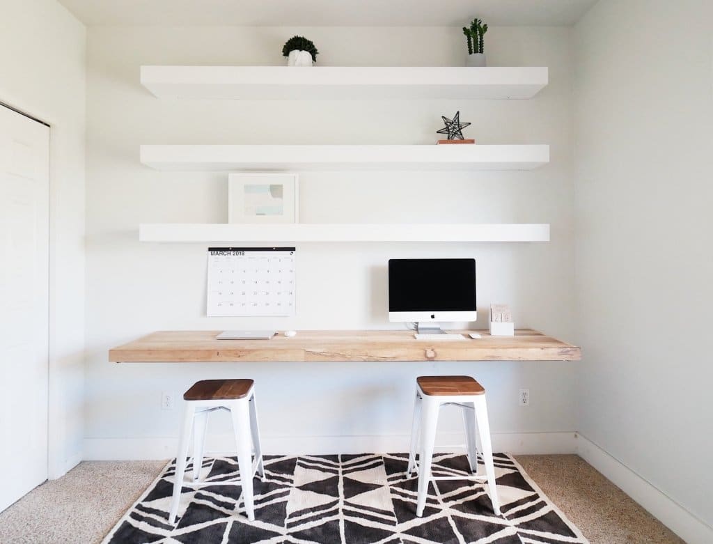 Floating Shelf Desk