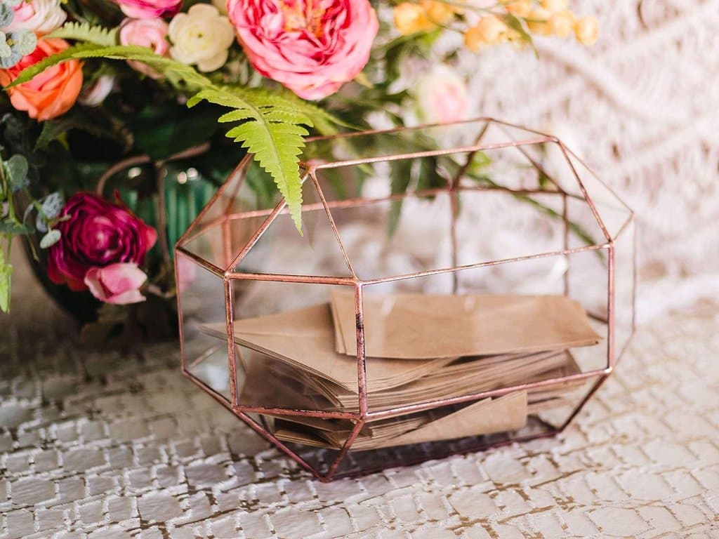 Geometric Wedding Card Box