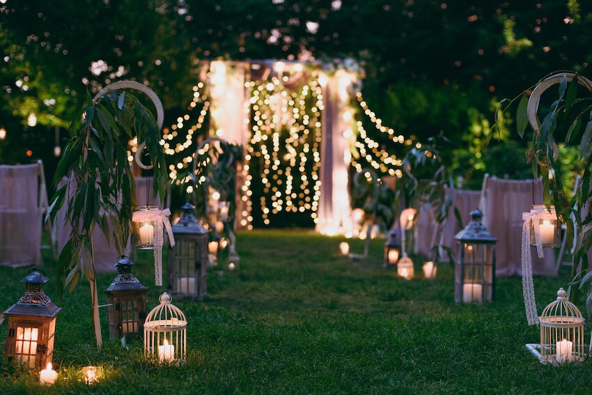 Lanterns Down the Aisle