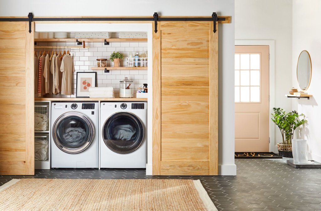 Laundry Double Door Storage Cabinet