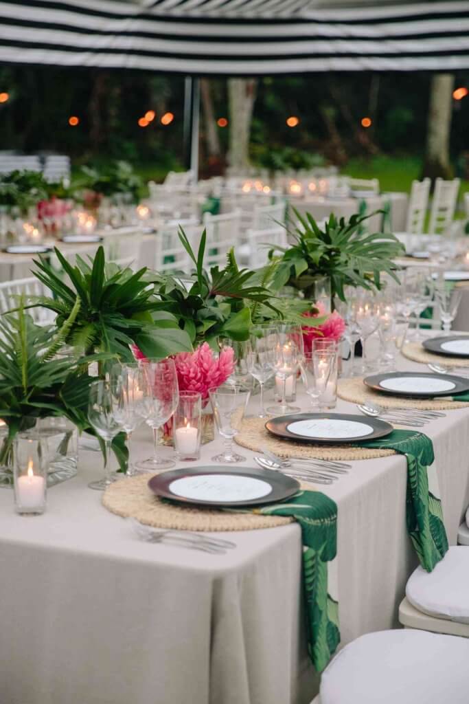 Palm Leaves Centerpiece