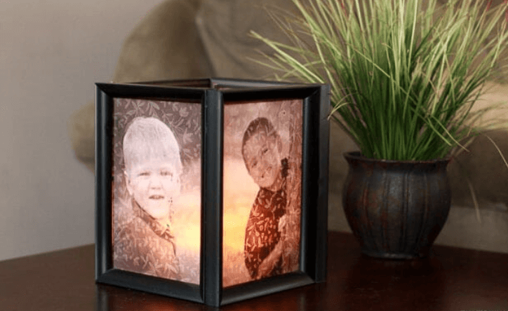 Photoframe Backlit Candleholder