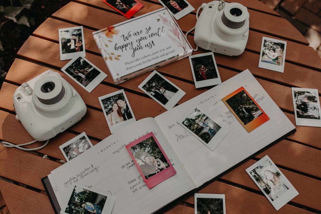 Polaroid Photo Guestbook Wedding Signs