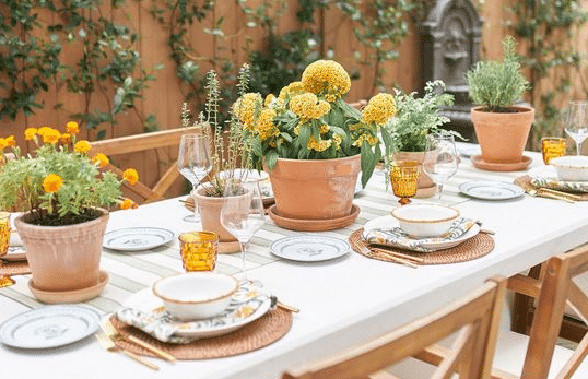 Potted Tree Centerpiece