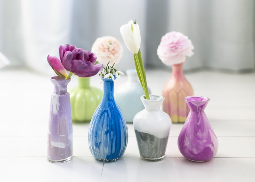 Self-Painted Flower Vase