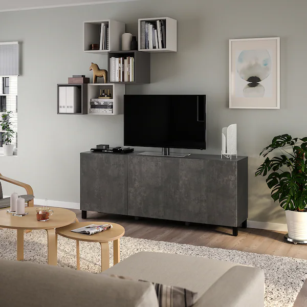 Soft Doors Enclosed TV Stand Combo .jpg