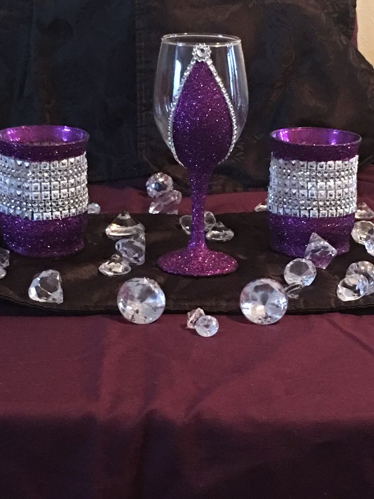 Sparkling Wine Glass Centerpieces