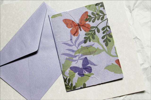 Tissue Paper Greeting Cards