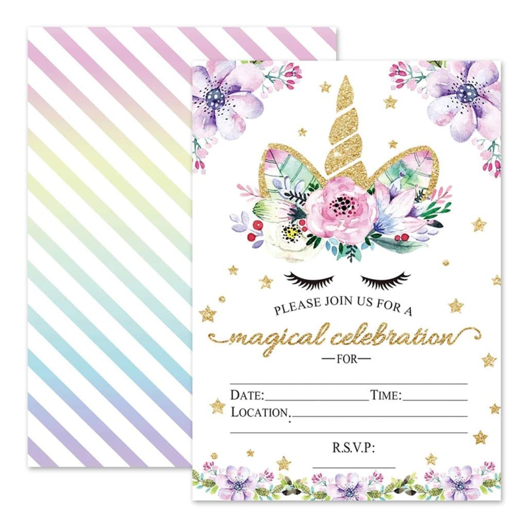 Unicorn Invitations