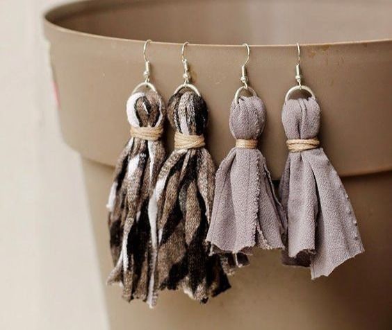 Upcycled Fabric Earrings