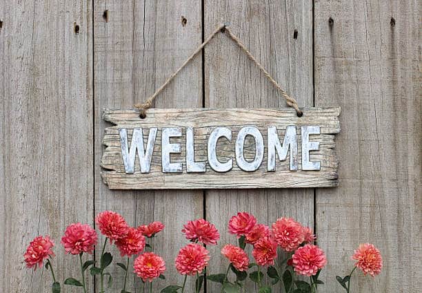 Vintage Wooden Welcome Wedding Sign