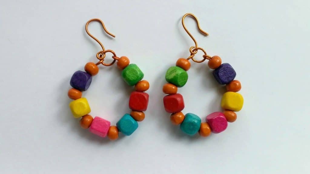 Wooden Bead Earrings