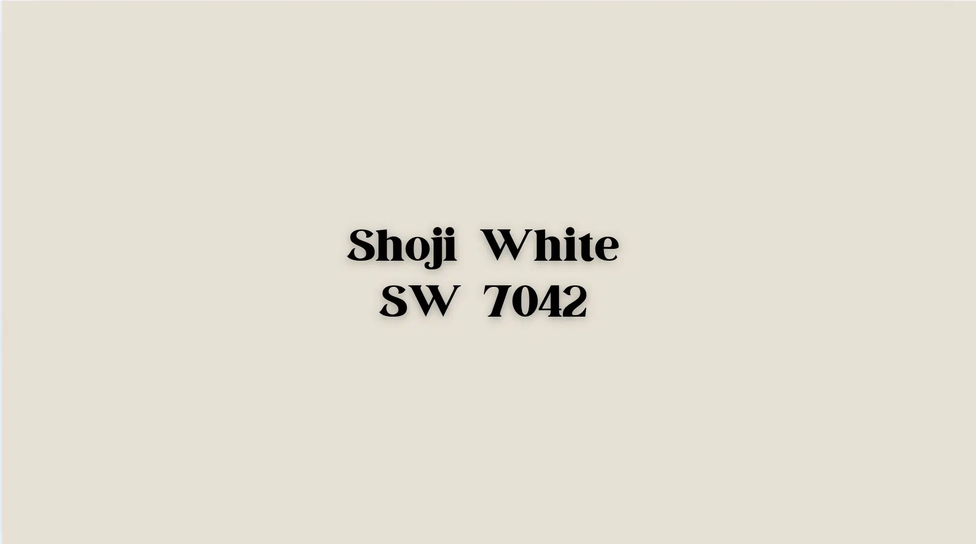 Shoji White SW 7042