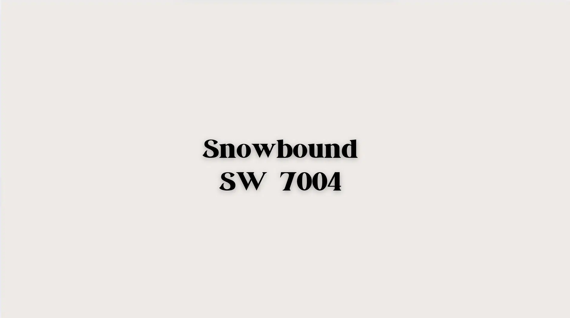 Snowbound SW 7004