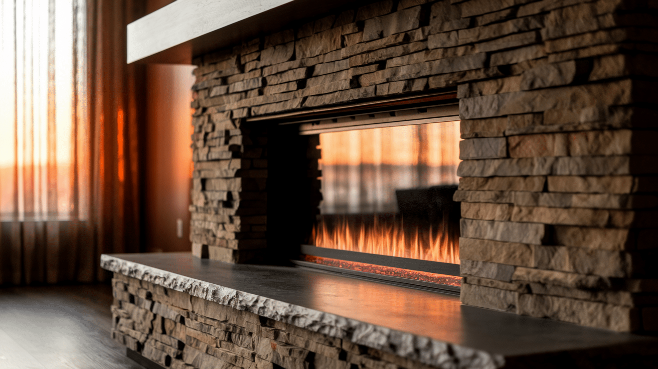 25 Modern Stone Fireplace Ideas to Refresh Your Space