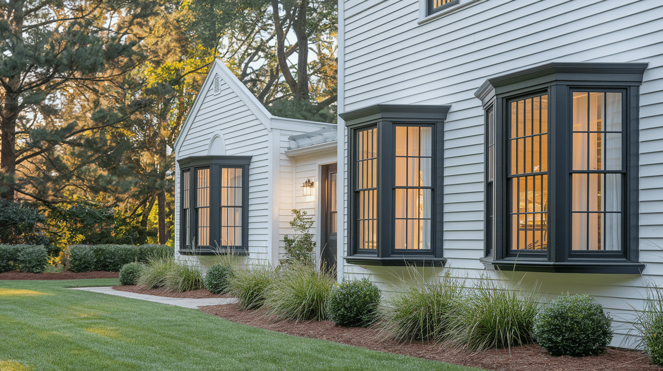 black window trim exterior