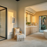 master bedroom size with attached bathroom