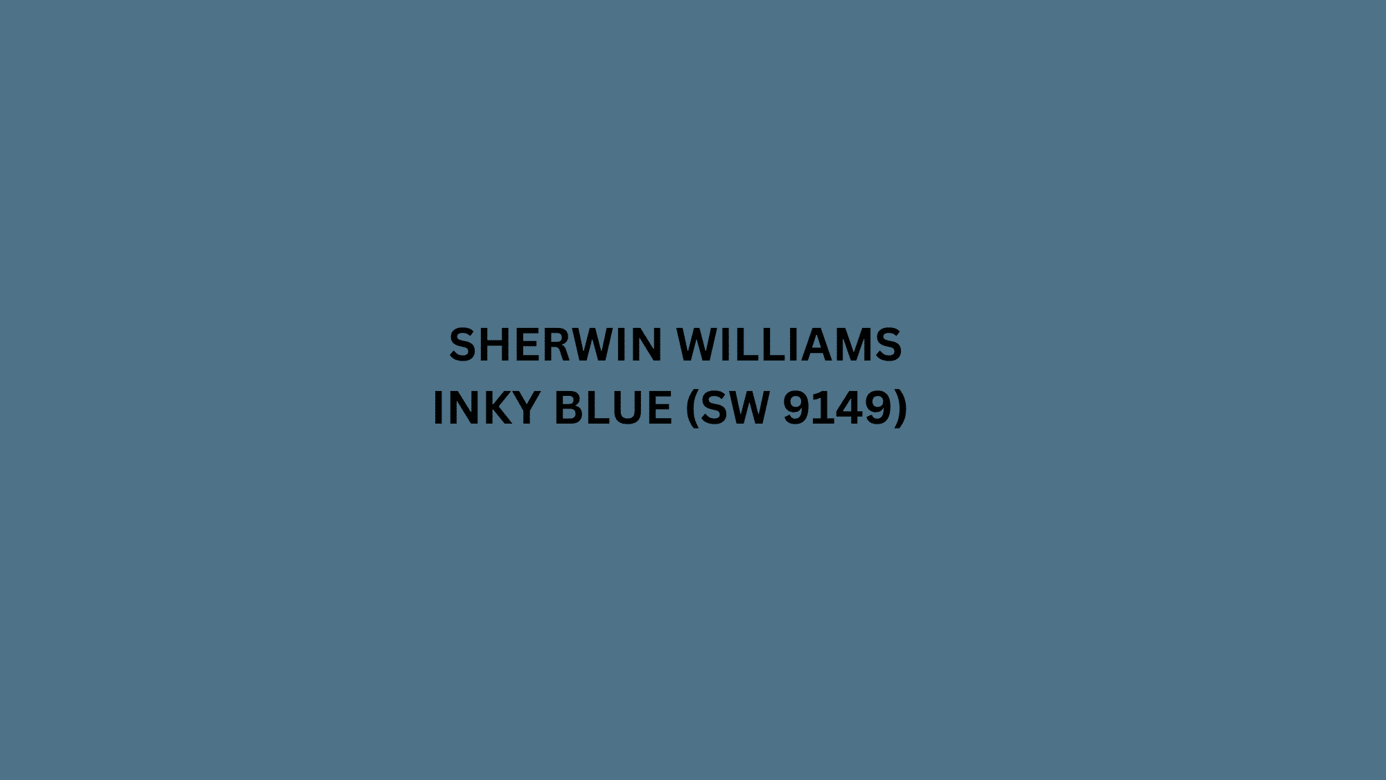 sherwin williams inky blue