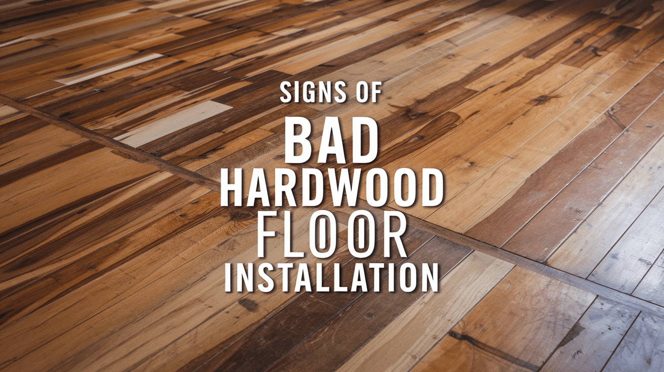 signs of bad hardwood floor installation