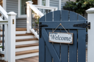 11 DIY Deck Gate Ideas and a Guide to Build One