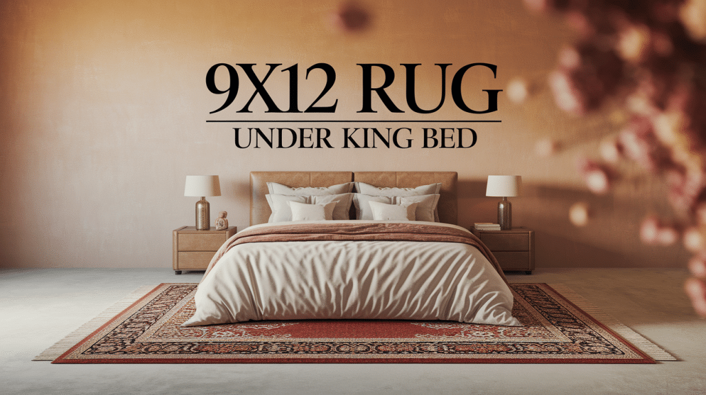 9x12 rug under king bed