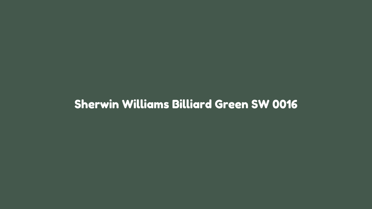 billiard green sherwin williams