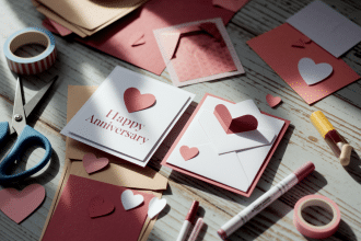 diy anniversary card