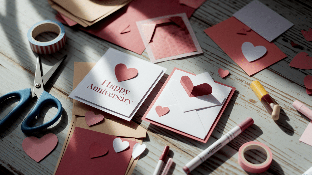 diy anniversary card