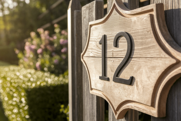 diy house number sign