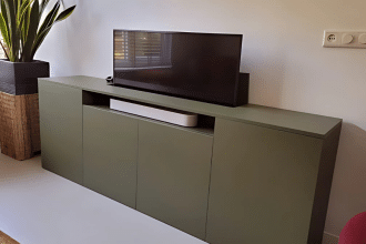 diy tv lift cabinet