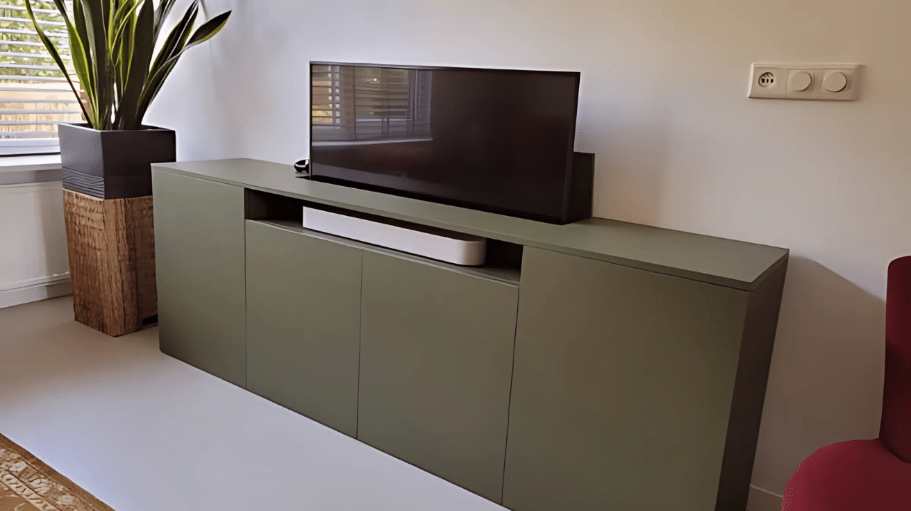 diy tv lift cabinet