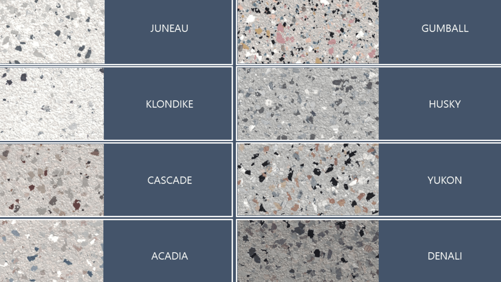 epoxy floor color chart