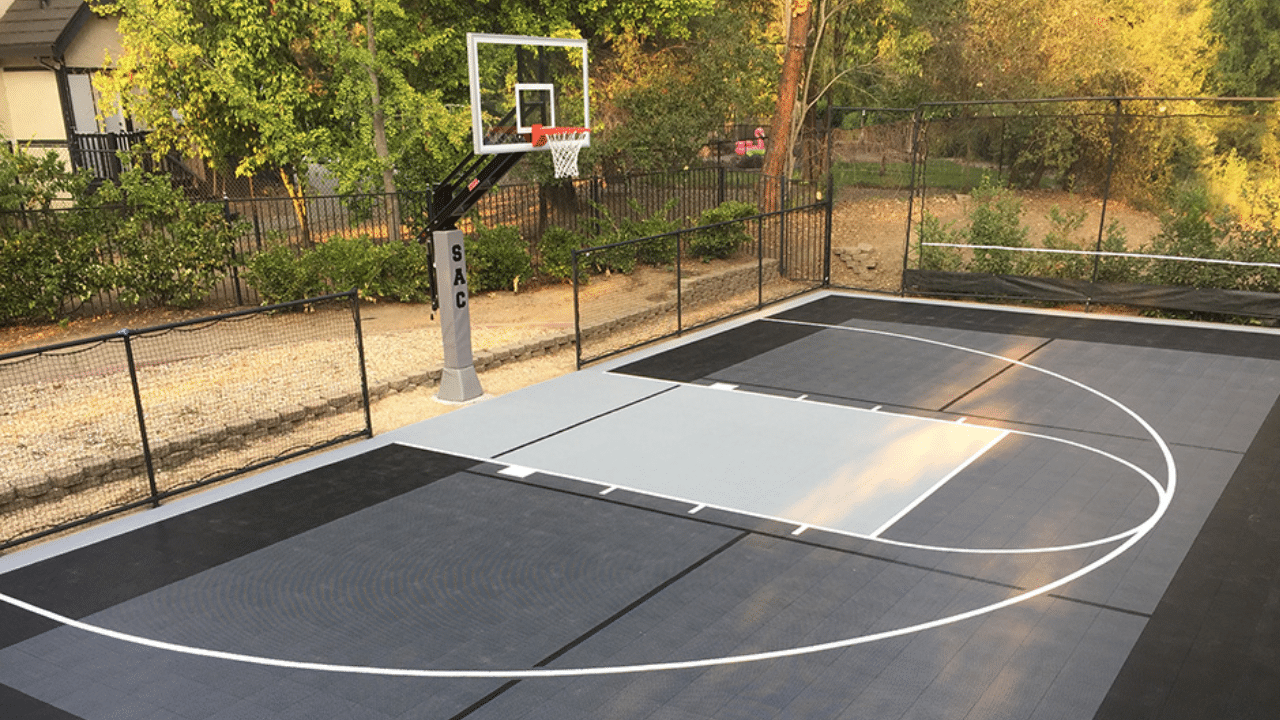 half court basketball size