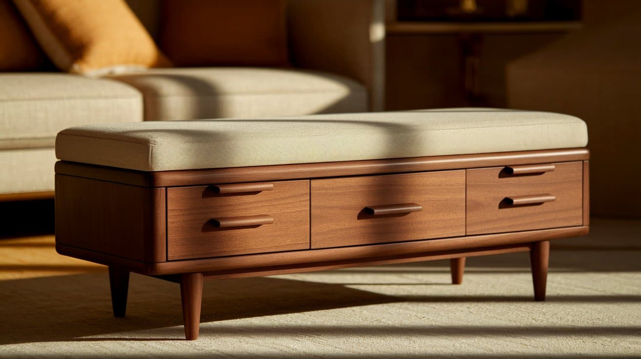 how to build a bench with storage