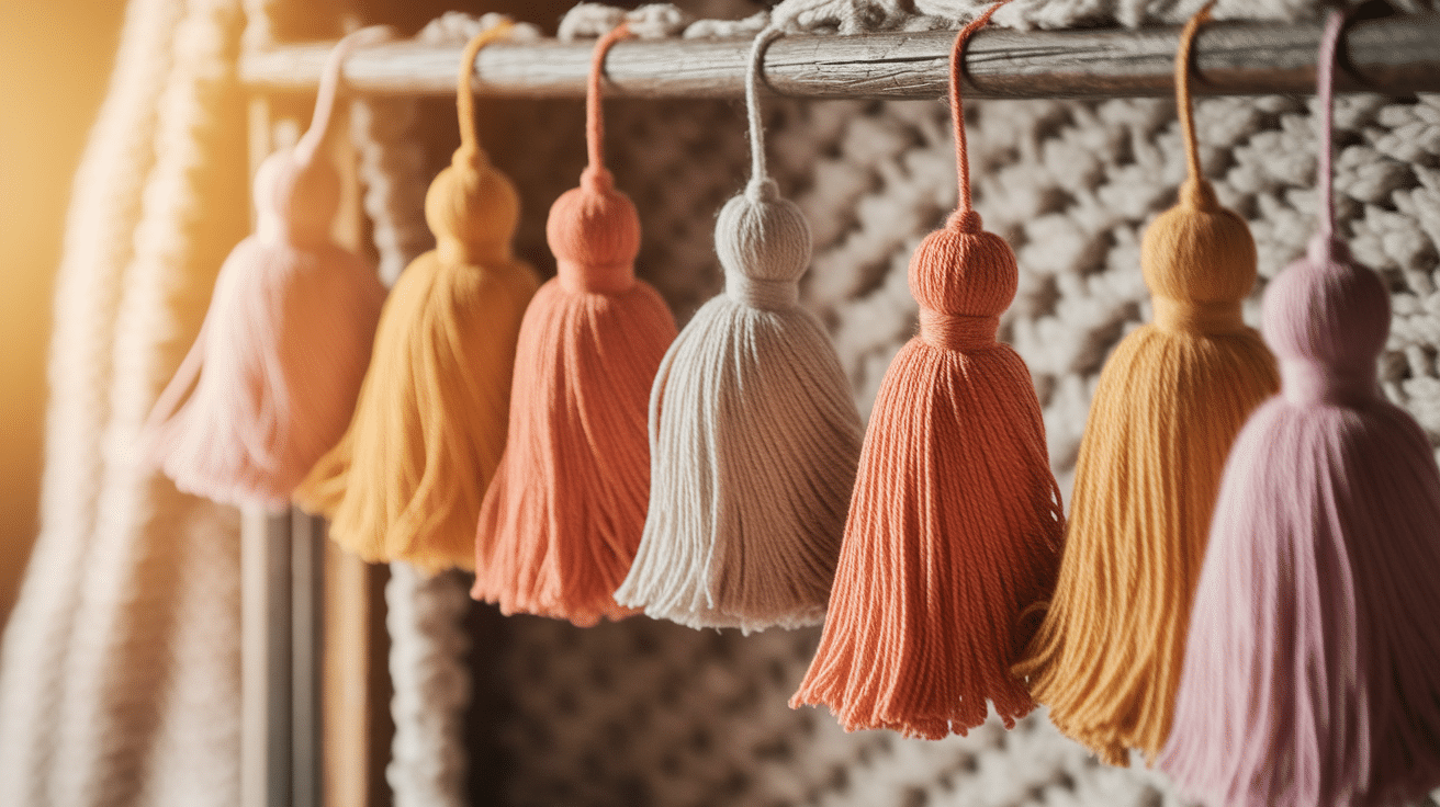 how to make yarn tassels