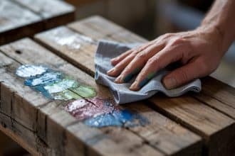 how to remove acrylic paint from wood